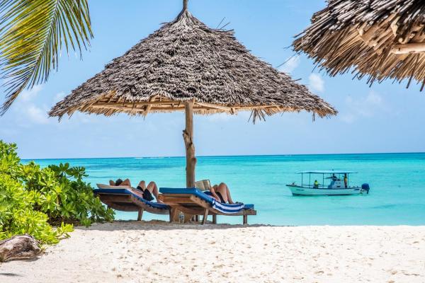 A la foto es mostra l'objecte Pongwe Beach Hotel situat a la ciutat de Mdudu Mkubwa.