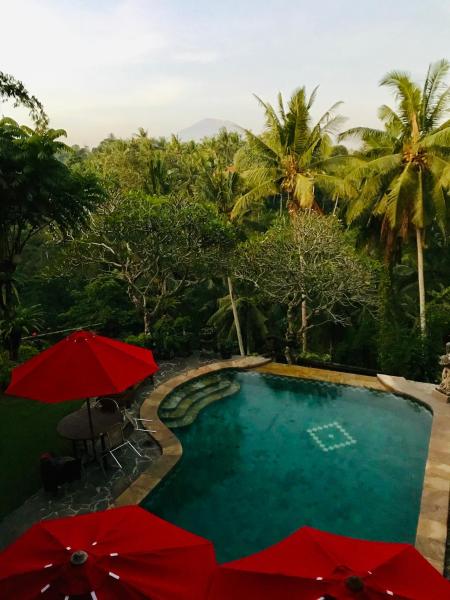 På billedet ses objektet Bali Villa Djodji beliggende i byen Ubud.