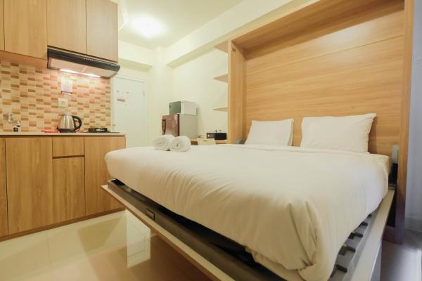 Auf dem Foto ist das Objekt Modern Studio Apartment at 26th Floor Green Pramuka City By Travelio in der Stadt Jakarta zu sehen.
