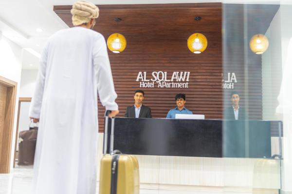 La photo montre l'objet Al Sqlawi Hotel Apartment situé dans la ville de Ad Daffah.
