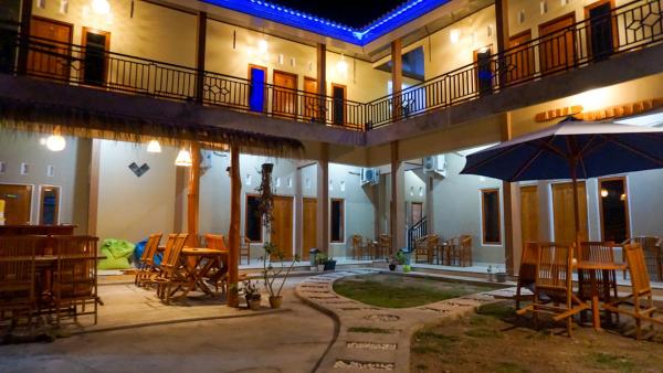 Na foto é possível ver o objeto Asta Homestay localizado na cidade de Karimunjawa.