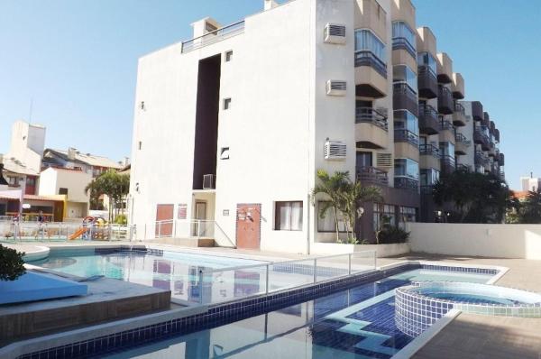 På billedet ses objektet Apartamento com Vista do Mar em Residencial com Piscina beliggende i byen Florianópolis.