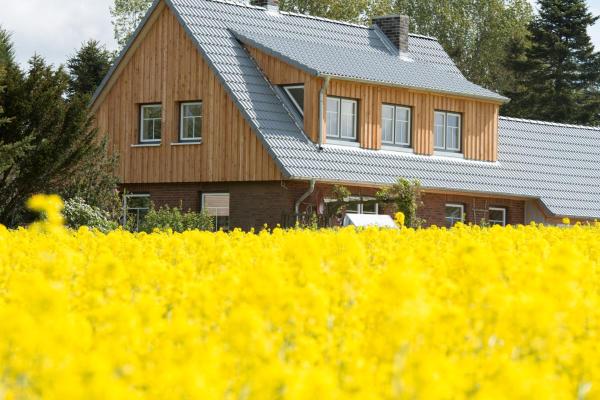 På bilden syns objektet Die Kleine Villa som ligger i staden Holzdorf.