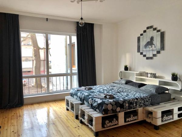 Op de foto is het object Spacious modern vintage flat in the heart of Sofia te zien, gelegen in de stad Sofia.