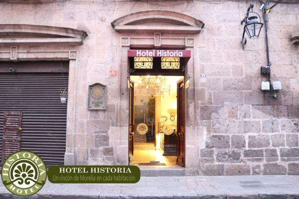 A la foto es mostra l'objecte Hotel Historia situat a la ciutat de Morelia.