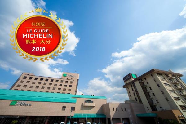 På billedet ses objektet Kikunan Onsen Yubel Hotel beliggende i byen Ueki.