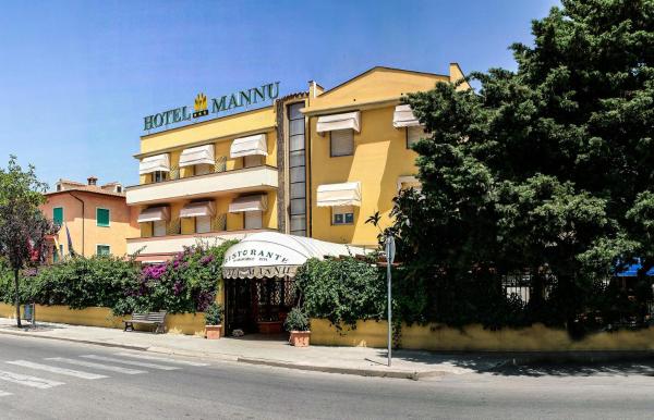 A la foto es mostra l'objecte Mannu Hotel situat a la ciutat de Bosa.