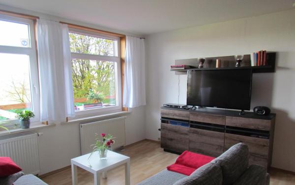 На фото показан объект Ferienwohnung Apartement am Wolfsberg, расположенный в городе Kleingießhübel.