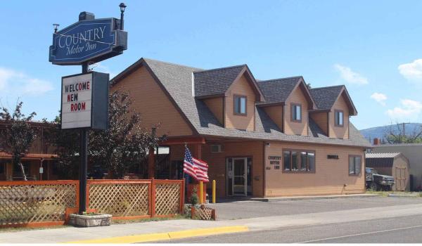 A la foto es mostra l'objecte Country Motor Inn situat a la ciutat de Clyde Park.