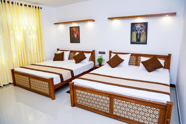 The photo shows the Seven Rich Villa located in the city of Kombichankulama.