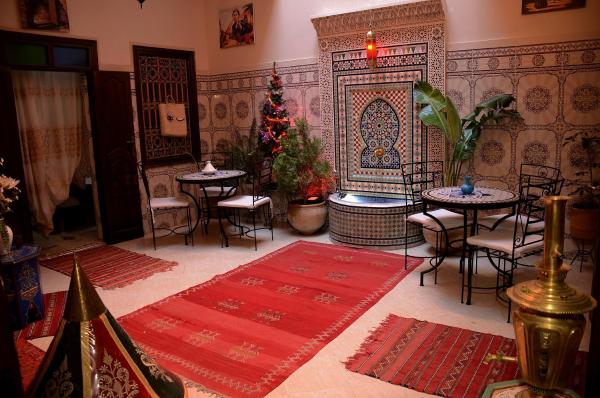 En la foto se muestra el objeto Dar LEULEU ubicado en la ciudad de Marrakech.