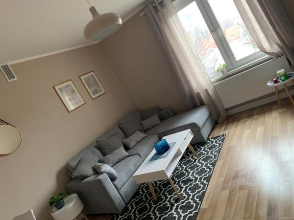På bildet vises objektet Apartament „Ogrodowa” som ligger i byen Bolesławiec.