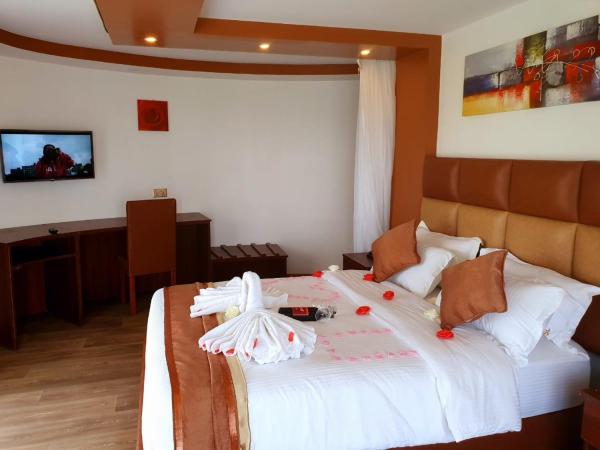 Na zdjęciu widoczny jest obiekt VICTORIA SANDS LODGE położony w mieście Mbita.