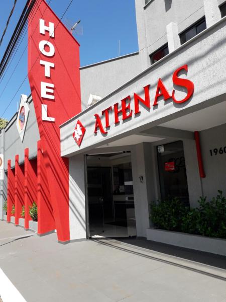 På billedet ses objektet Hotel Athenas e Convenções beliggende i byen Araçatuba.