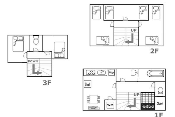 Apartamento de 5 dormitorios - アンドステイ高砂2丁目