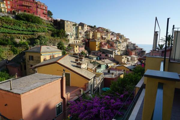 Na fotografii je vidět objekt Il Cavalluccio Marino nacházející se ve městě Manarola.