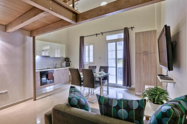 A la foto es mostra l'objecte Charming Valletta 1 bedroom apartment off Republic Street sleeps 4 situat a la ciutat de La Valletta.