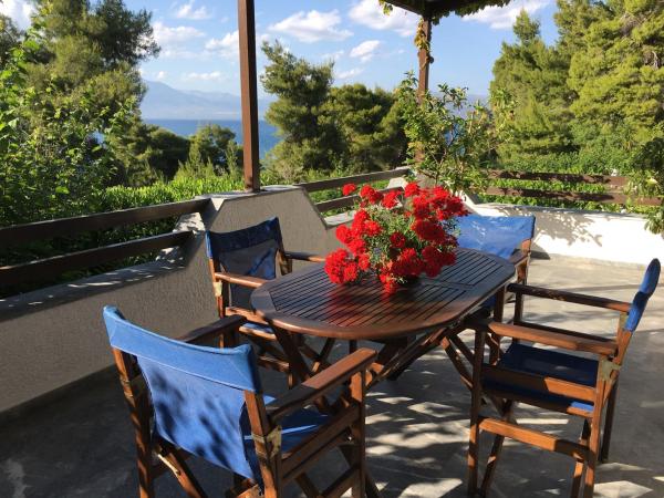 A la foto es mostra l'objecte ILIOCHARI sea view apartments Oropos - Kalamos situat a la ciutat de Kalamos.
