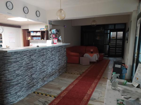 Na zdjęciu widoczny jest obiekt Hotel Tatranec położony w mieście Tatrzańska Łomnica.