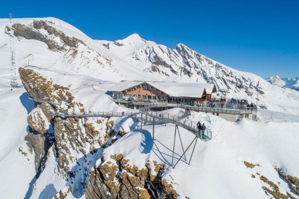 A la foto es mostra l'objecte Berggasthaus First - Only Accessible by Cable Car situat a la ciutat de Grindelwald.