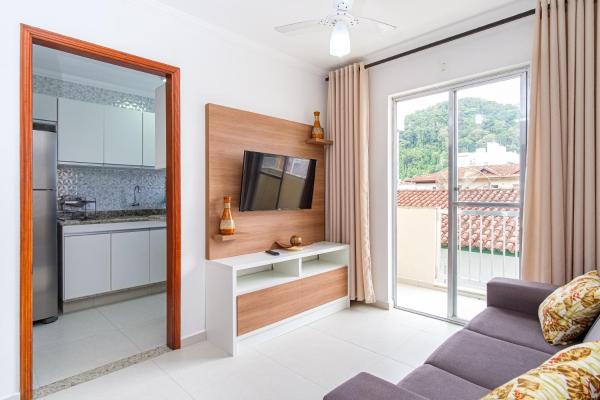 A la foto es mostra l'objecte Apartamento a 100 metros da praia - 01 dormitório - Edifício Água Viva situat a la ciutat de Ubatuba.