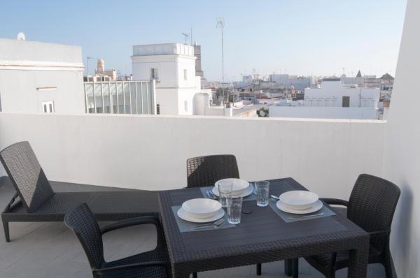 På billedet ses objektet El mirador de Ancha beliggende i byen Cádiz.