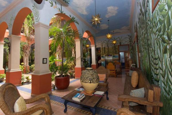 Na fotografii je vidět objekt Hotel Boutique Casa San Angel nacházející se ve městě Mérida.