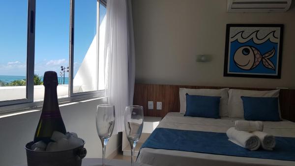 Nella foto è visibile l'oggetto Flats a beira mar em hotel na pajuçara situato nella città di Maceió.