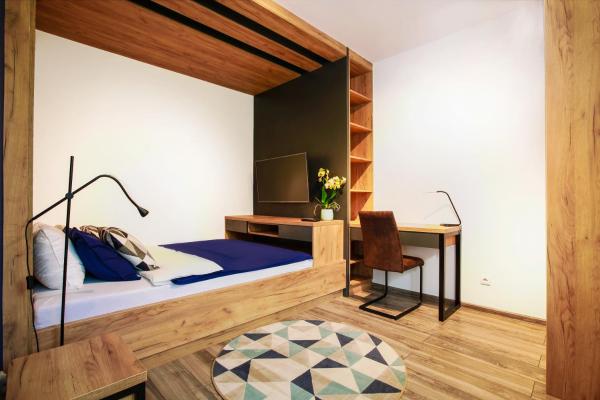 På bildet vises objektet Apartament z ogrodem w centrum Limanowej som ligger i byen Limanowa.