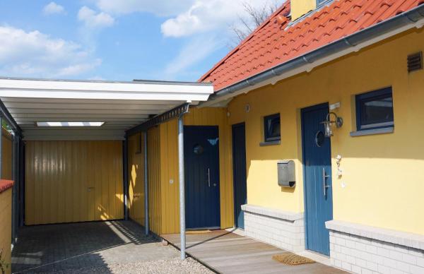 På billedet ses objektet De lütte im gulen Hus beliggende i byen Kappeln.