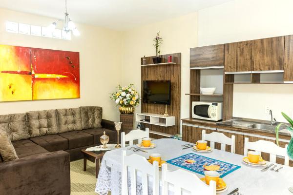 A la foto es mostra l'objecte Apto1 COM AR COND WI-FI E TV SMART situat a la ciutat de Itapema.