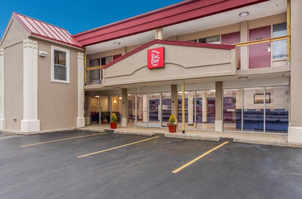 På bildet vises objektet Red Roof Inn Dayton - Moraine/U of Dayton som ligger i byen Dwyer.