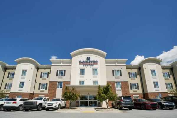 The photo shows the Candlewood Suites Columbus-Northeast by IHG located in the city of Cataula.