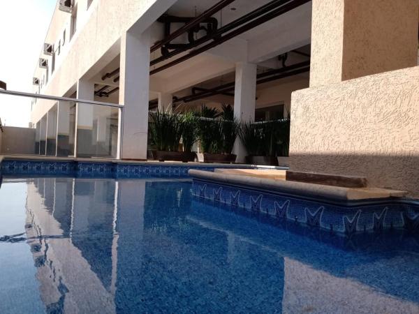 På billedet ses objektet Flat Novo em Olímpia com Churrasqueira e Varanda privativa beliggende i byen Olímpia.
