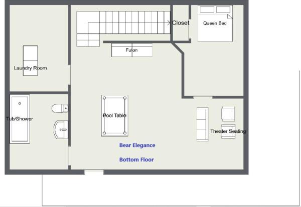 Bilde 1: Bear Elegance - Theater Room, Secluded, Heart Shaped Tub!!!