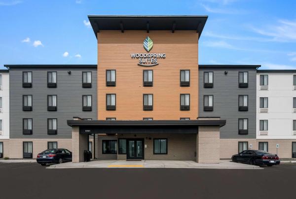 På billedet ses objektet WoodSpring Suites Tri-Cities Richland beliggende i byen Richland.