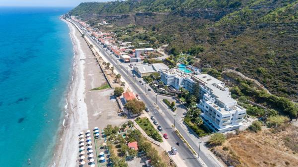 A la foto es mostra l'objecte Sirene Beach Hotel situat a la ciutat de Ixia.