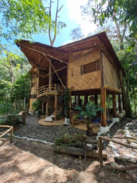 På bildet vises objektet EntreAguas Ecolodge som ligger i byen Doradal.