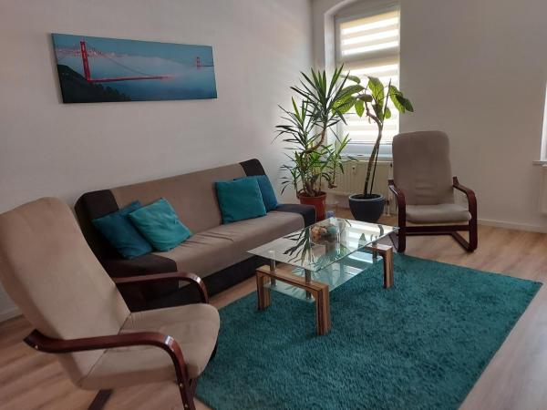 The photo shows the Apartments Irena Burkert located in the city of Chemnitz.