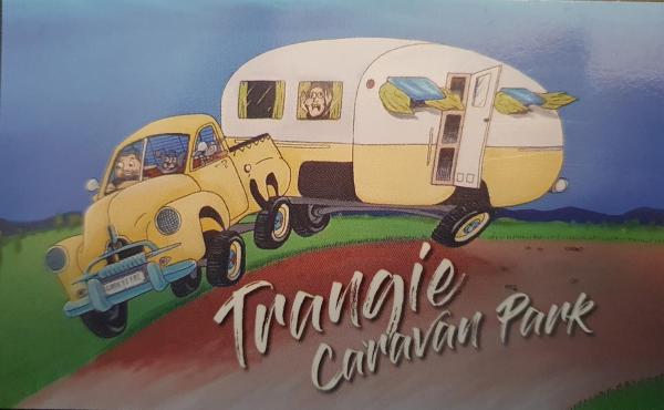 På bilden syns objektet Trangie Caravan Park som ligger i staden Trangie.