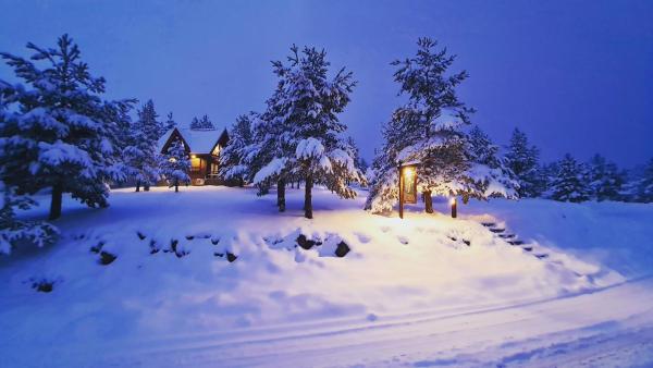 Na fotografii je vidět objekt Previja Zlatibor Chalet nacházející se ve městě Ljubiš.