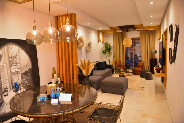 En la foto se muestra el objeto Appartement de prestige climatisé à l'hivernage 400m de la Gare ubicado en la ciudad de Marrakech.