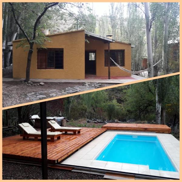 A la foto es mostra l'objecte Cabaña Pura Vida situat a la ciutat de Potrerillos.