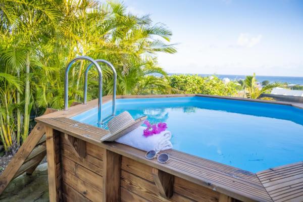Les îlets du Paradis - Gîtes vue mer à 180° et Piscine, Saint-François