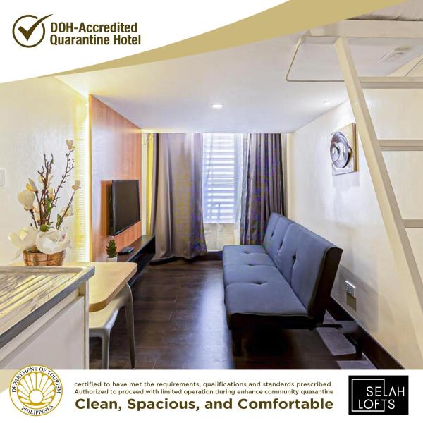 A la foto es mostra l'objecte Selah Lofts Hotel situat a la ciutat de Manila.