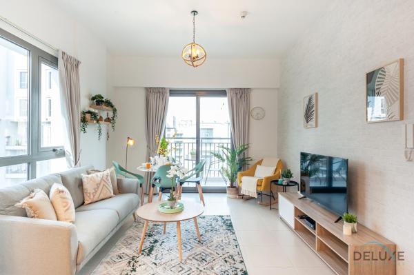 Na fotografii je vidět objekt Blissful 1BR in Safi Town Square by Deluxe Holiday Homes nacházející se ve městě Dubaj.