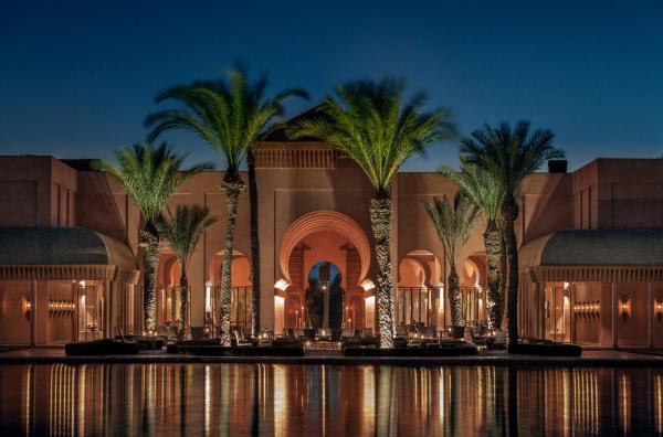 En la foto se muestra el objeto Amanjena Resort ubicado en la ciudad de Marrakech.