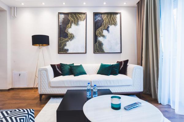 A la foto es mostra l'objecte Majestic Apartment situat a la ciutat de Kočino Selo.