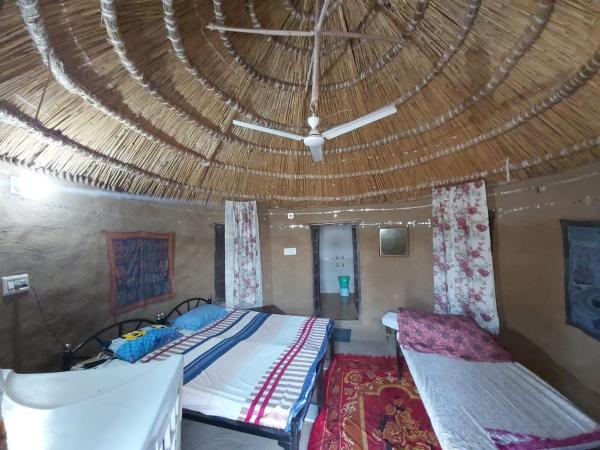 The photo shows the Vamoose Shri Ram Wild Desert Resort located in the city of Naorangdesar.