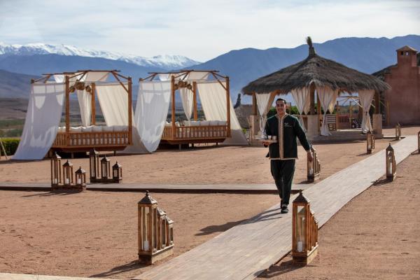 照片显示了位于Lalla Takerkoust市的Kalyptus Luxury Camp物件。